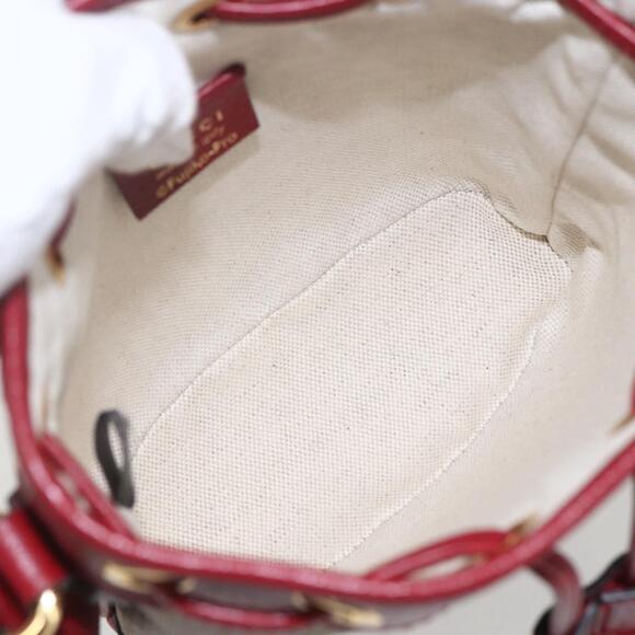 GUCCI Micro GG Supreme Doraemon Shoulder Bag PVC Beige 647801 Auth 159307SAM - Picture 10 of 16